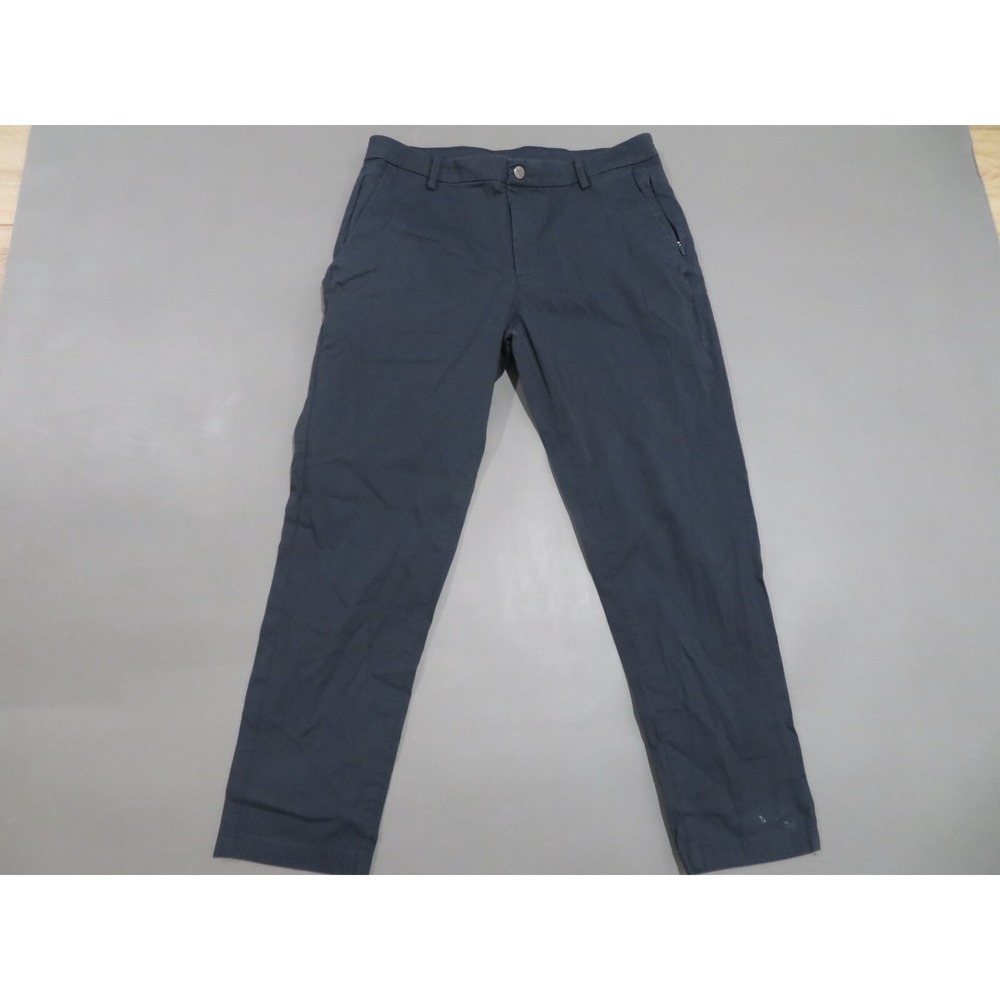 Birddogs Pants Mens 34x28 Blue Chino Boomstick Stretch Performance Zip Pocket